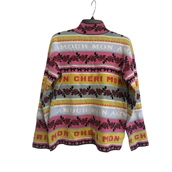ANTHROPOLOGIE MAEVE FANCIFUL MOCK NECK SWEATER size M - Picture 10 of 10